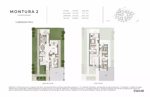 Montura 2 at Grand Polo: Floor plan Type 2, 2,948 sq ft