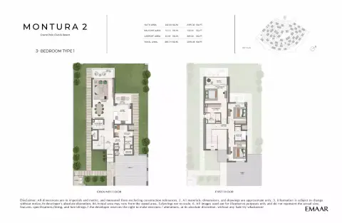 Montura 2 at Grand Polo: Floor plan Type 1, 3,015 sq ft