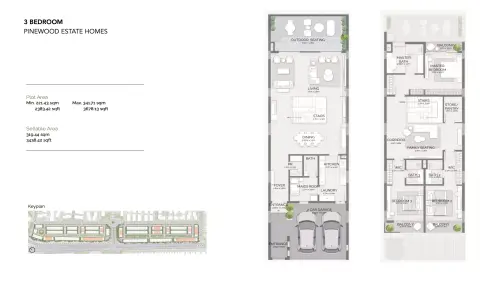 Pinewood Village: Floor plan Type A, 3,438 sq ft