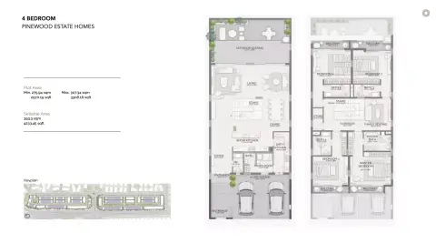 Pinewood Village: Floor plan Type A, 4,233 sq ft