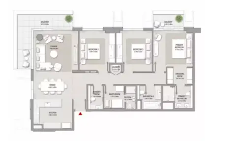 City Walk Crestlane 3: Plan Type A, 1,765 sq ft