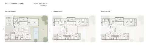 Sobha Hartland Phase 2: Floor plan Type A, 8,438 sq ft