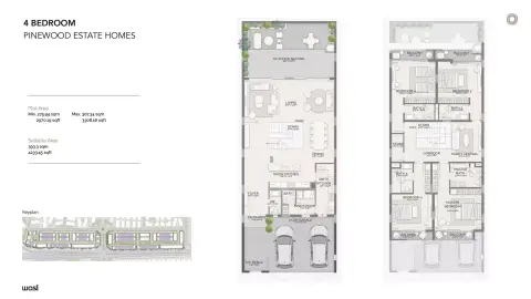 Pinewood Estate Homes: Floor plan Type A, 4,233 sq ft