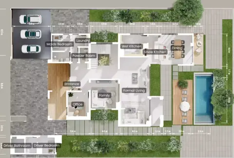 Nura: Plattegrond Type A, 5,313 sq ft