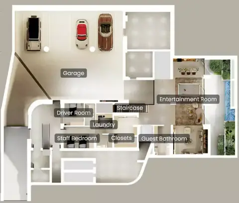 Nura: Plattegrond Type A, 19,420 sq ft