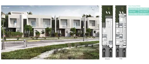 Rukan Villas: Town House - Middle, 2,222 sq ft 户型图
