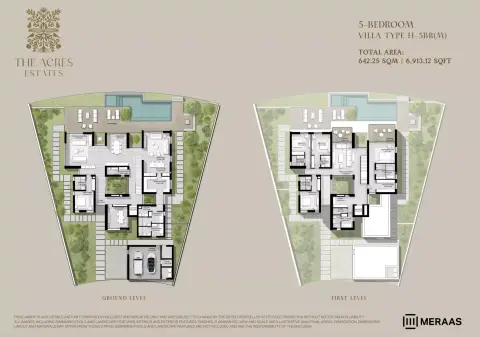 The Acres Estates: Floor plan Type H (M), 6,913 sq ft