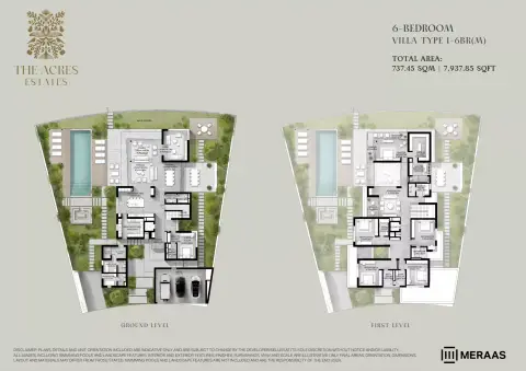 The Acres Estates: Floor plan Type I (M), 7,937 sq ft
