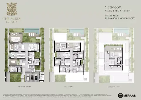 The Acres Estates: Floor plan Type K (M), 10,757 sq ft
