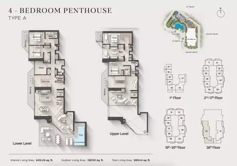 Altiera Heights: Floor plan Type A, 5,810 sq ft