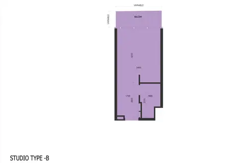 Alexis Tower: Type B 户型图