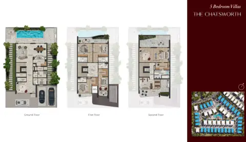 Knightsbridge Phase 2: Floor plan The chatsworth, 6,005 sq ft