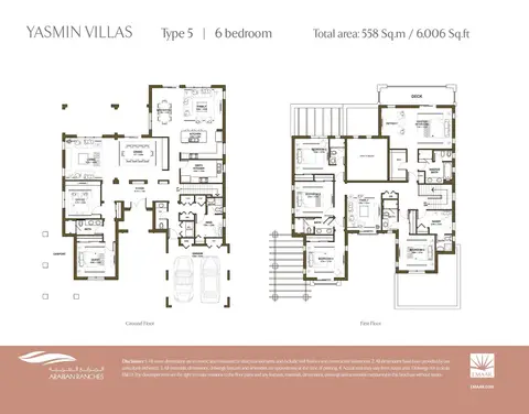 Arabian Ranches: Floor plan Type 5, 6,006 sq ft