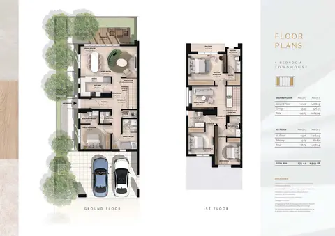 Rayhan 1 at Waada: Plan Type A, 2,943 sq ft