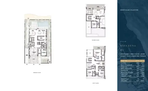 Palm Jebel Ali Frond E: फ़्लोर प्लान Type Baia Luna, 8,205 sq ft