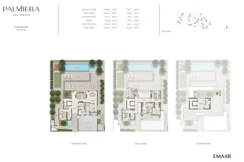 Palmiera at The Oasis: Floor plan 4 Bedroom, Classical, 5,843 sq ft
