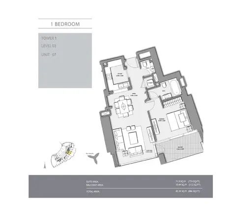 Burj Vista: 第 4 张，共 22 张