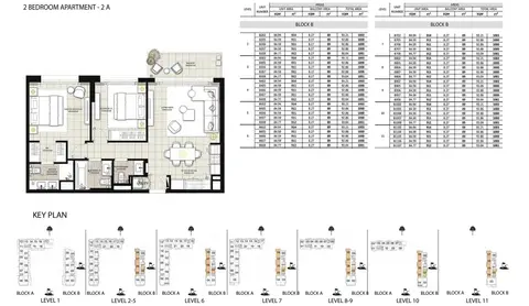 Golf Views Apartments: Floor plan 2 BEDROOM APARTMENT - 2 A, 1,003 sq ft