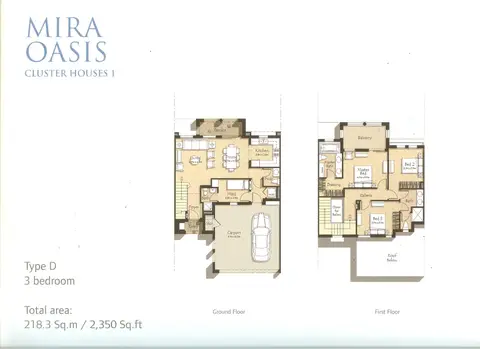 Mira Oasis: Plan 3 BR, Type D, 2,350 sq ft