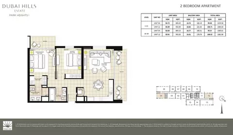 Park Heights 1: UNIT 04-12, 1,084 sq ft 户型图