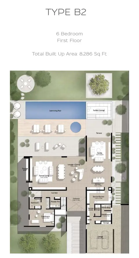 Parkway Vistas: Планировка T-B2,GF, 9,212 sq ft