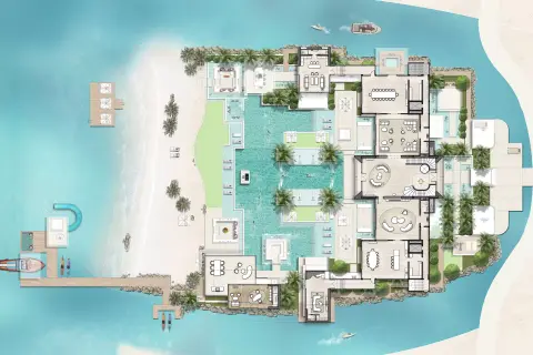 Avatea Villas: Floor plan Type A, 33,497 sq ft