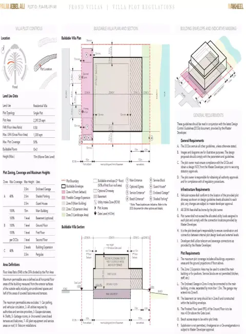 Palm Jebel Ali Frond L: Floor plan Villa (Polt) 2, 13,993 sq ft