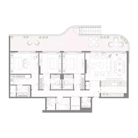 Bay Grove Residences Phase 4: Floor plan Type A, 1,999 sq ft