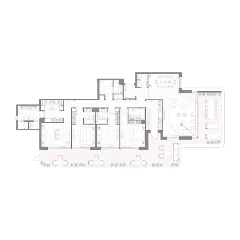 Bay Grove Residences Phase 4: Floor plan Type A, 3,148 sq ft
