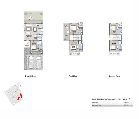 Reportage Hills: Floor plan TYPE C, 2,404 sq ft