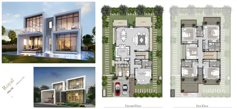 ذا ترامب إستيتس: مخطط الطابق Royal, V5a-TG, 5-BR Villa