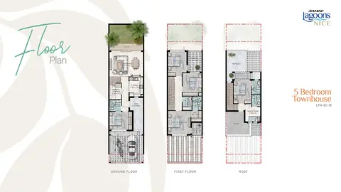 Lagoons Nice: Планировка Townhouse LTH-5C-M