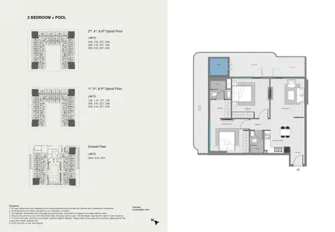 Samana Imperial Gardens: Floor plan Unit G08-638