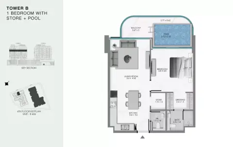 Ocean Bay: Floor plan Type 8-Tower B