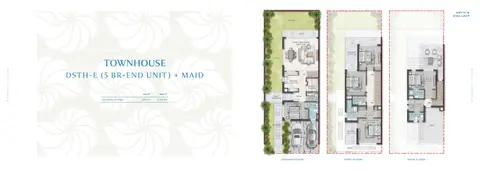 Damac Islands 2: Floor plan DSTH (E), 3,158 sq ft