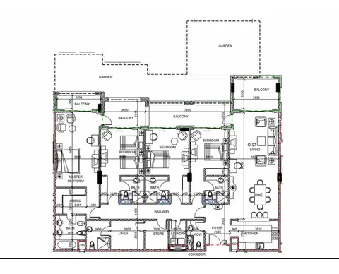 Manazel Al Khor: Floor plan 4-bedroom-G-07