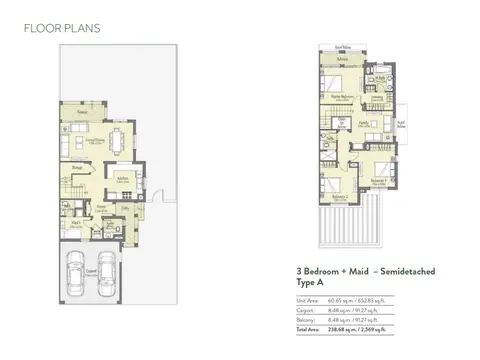 Casa Dora at Serena: Floor plan Type A, 2,569 sq ft