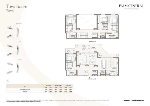 Palm Central Private Residences Frond N: Floor plan Type A (Unit A103 - CG03), 3,991 sq ft