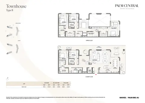Palm Central Private Residences Frond N: Floor plan Type B (Unit BG01 & CG01), 5,041 sq ft