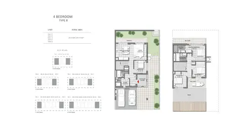 Expo Golf Villas Phase III: Floor plan 4 Bedroom Type B Size 2541.79 sqft, 2,542 sq ft