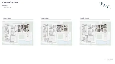 Serenity Mansions Waterfront Collection: Floor plan First Floor, 5,274 sq ft