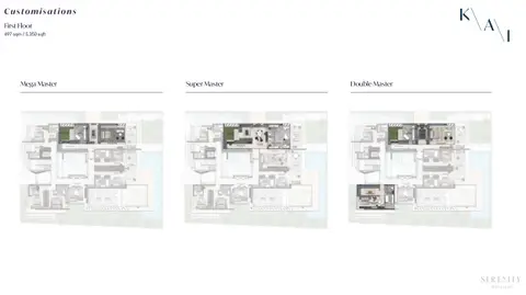 Serenity Mansions Waterfront Collection: Floor plan First Floor, 5,350 sq ft