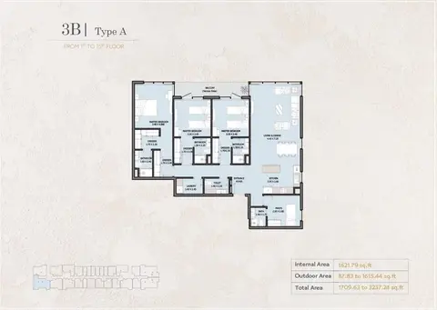 Verdana Empire: Floor plan Type A, 3,237 sq ft