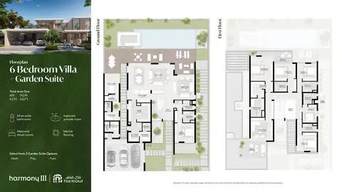 Harmony Villas: Type A, 6,515 sq ft 户型图