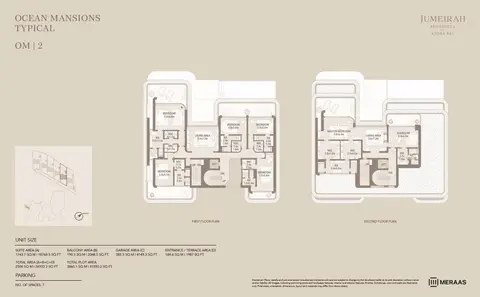 Asora Bay Ocean Mansions: Floor plan OM - 2 (FIRST & SECOND FLOOR), 41,550 sq ft