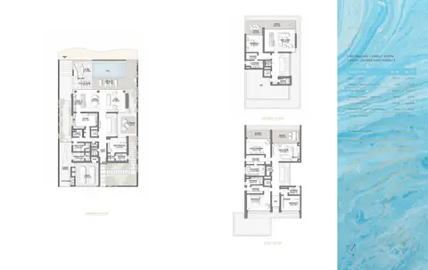 Palm Jebel Ali Villas: Floor plan 5 Bedroom, G + 2, 2,779 sq ft