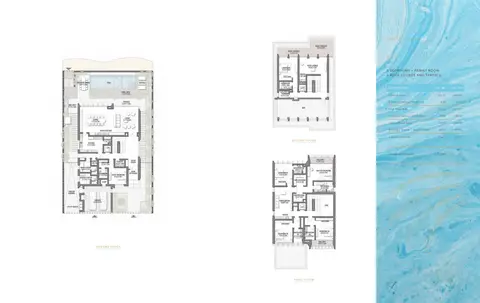 Palm Jebel Ali Villas: Floor plan 6 Bedroom, G + 2, 2,684 sq ft