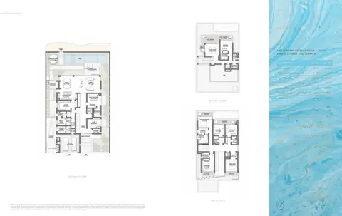 Palm Jebel Ali Villas: Floor plan 6 Bedroom, G + 2, 2,873 sq ft