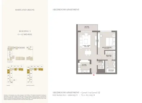 Hartland Greens: Plan Building 5, 1,004 sq ft