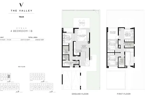Talia The Valley: Plan Cyrus, Type B, 2,248 sq ft